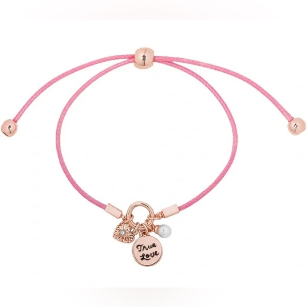 LC Lauren Conrad "True Love" Simulated Pearl
Cluster Pull Tie Bracelet